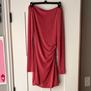 Chic Backless Pink Dress